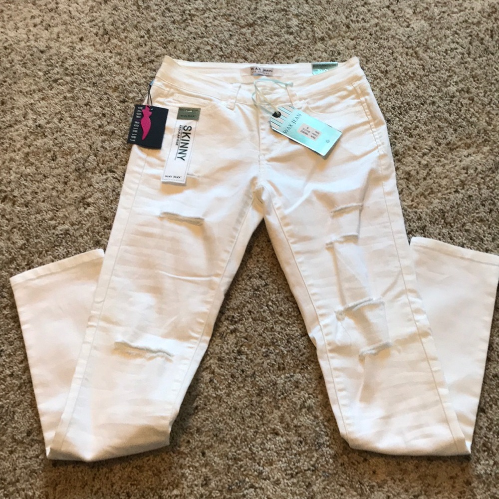 Fashion nova skinny jeans size 5 white